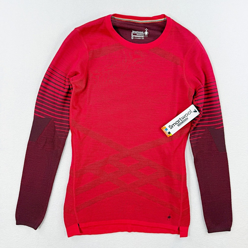 Smartwool Intraknit 200 Thermal Baselayer Top‎ Size M Womens Pomegranate NEW